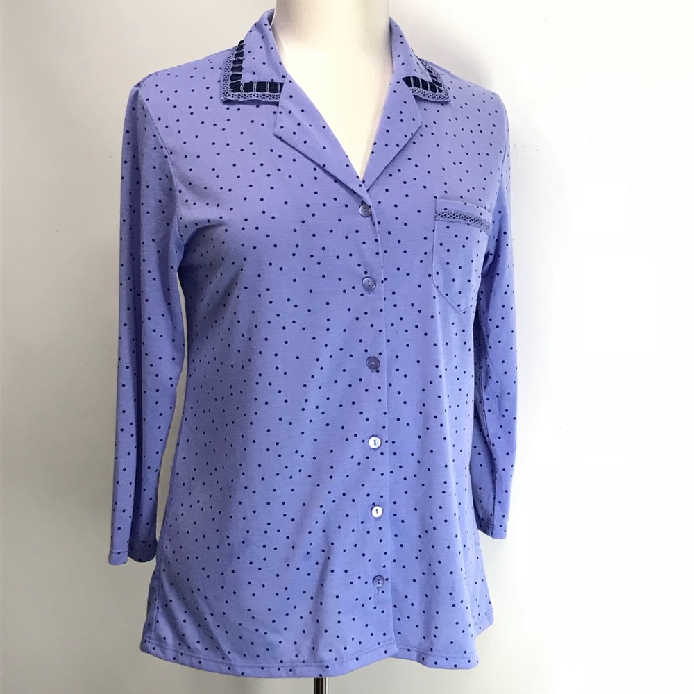 Earth Angels Women Cotton Knit Night Shirt Sz Sm